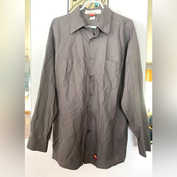 Red Kap..MEN'S LONG SLEEVE WORK SHIRT WITH MIMIX - Picture 1 of 4